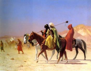 讓 萊昂 傑羅姆 Arabs Crossing the Desert